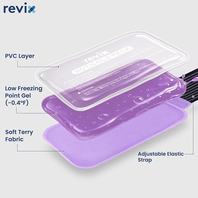 REVIX Ice Packs for Injuries Reusable, 2 Packs Hot & Cold Gel Ice Packs - Image 5