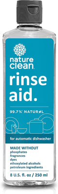 Nature Clean All Natural Dishwasher Rinse Aid Cleaner, Liquid Dishwasher Rinse by NatureClean