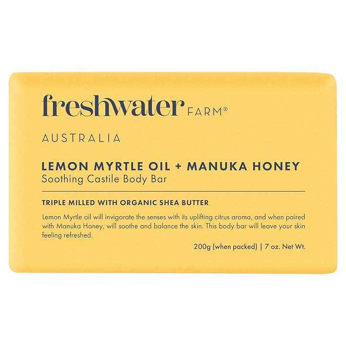 Freshwater Farm Australia Lem Myrt Manu Honey Body Bar, 7 OZ by FRESHWATERFARMAUSTRALIA