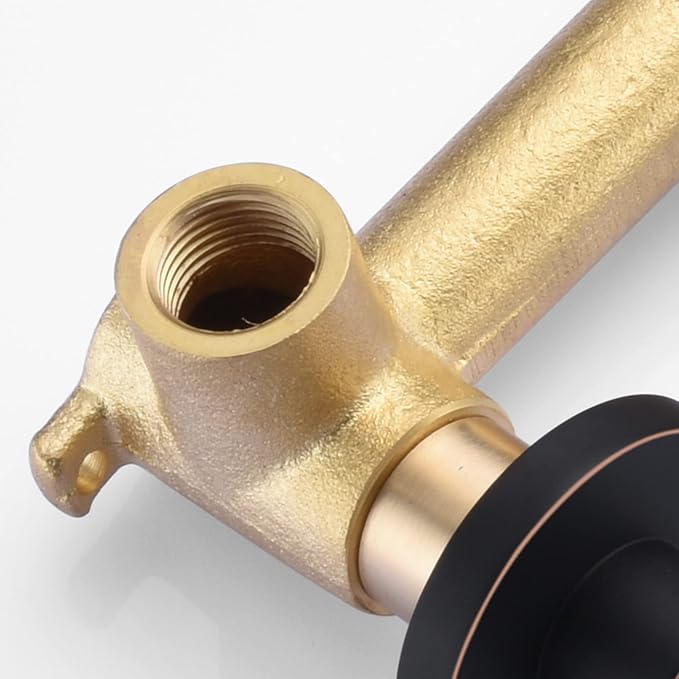 SUMERAIN Wall Mount Tub Filler Oil Rubbed Bronze High Flow Bathtub Faucet Long - Image 6