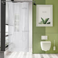 AmazerBath Stall Shower Curtain Plastic, Small Shower Curtain Clear 40 x 72 by AmazerBath
