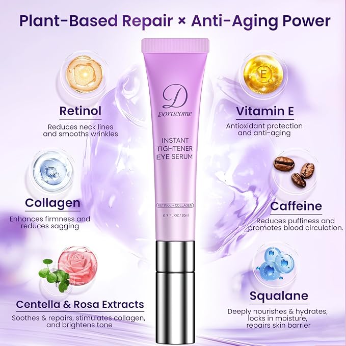 Caffeine & Retinol Eye Serum – Hydrating Under Eye Serum to Help Reduce the - Image 4