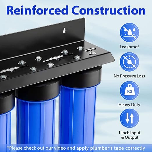 iSpring Whole House Water Filter System w/Jumbo-Sized Spin Down Sediment Filter - Image 2