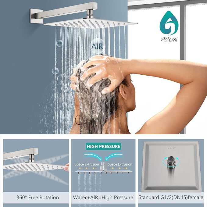 Aolemi Shower Faucet Set, High Pressure Shower System - Image 8