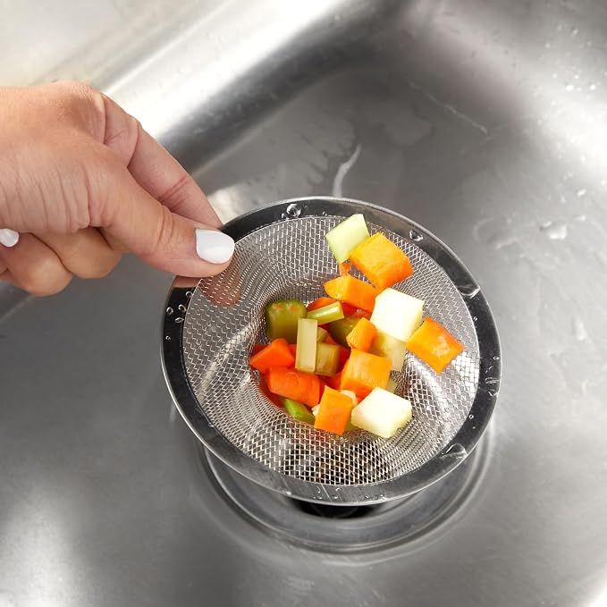 Juvale Stainless Steel Sink Drain Strainer - Image 3