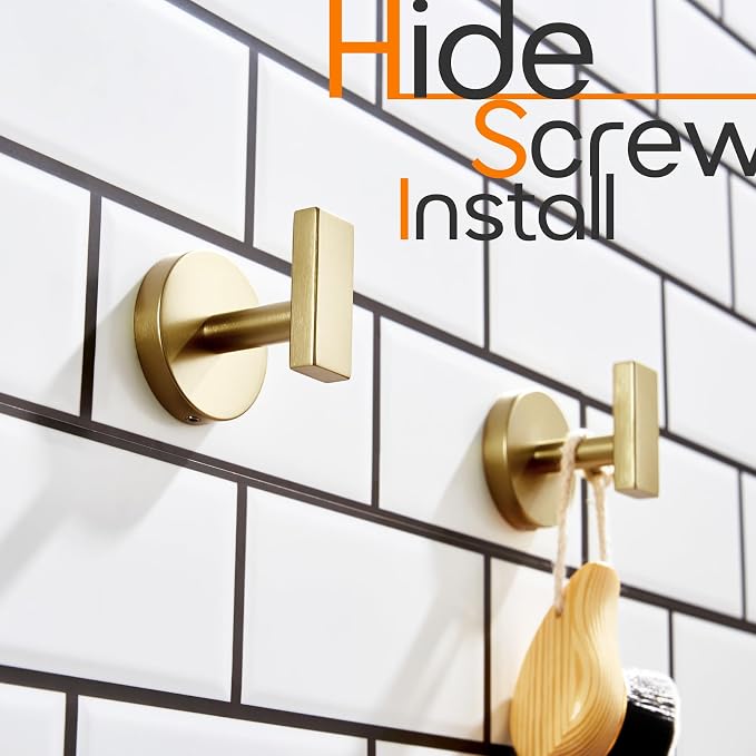 Robe Hook Bath Towel Hooks Stainless Steel Wall Hooks - Image 6