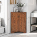 Corner Storage Cabinet with Adjustable Shelves, Triangle Bathroom & Kitchen by PRINKROOMY