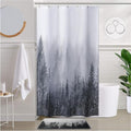 ORTIGIA 36x72 Misty Forest Stall Shower Curtain by ORTIGIA