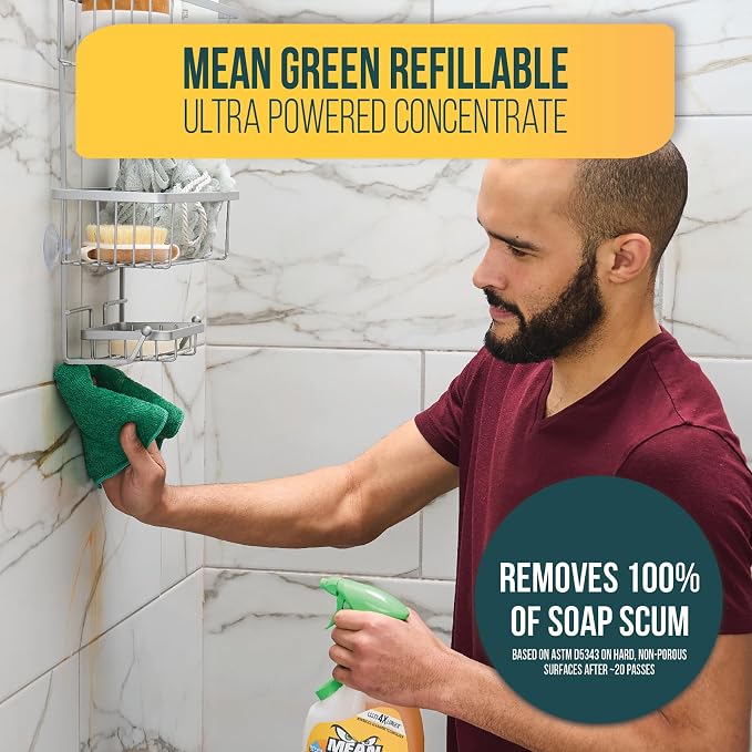 Mean Green Refillable Ultra Powered Bathroom Cleaner Concentrate, Tropical - Image 3