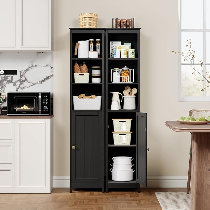 RRX Tall Bathroom Storage Cabinet, Slim Bathroom Cabinet - Image 5