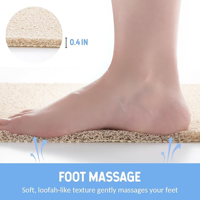 Non Slip Bathtub Mat, Anti Slip Shower Mat, Quick Drying Bath Tub Mats - Image 5