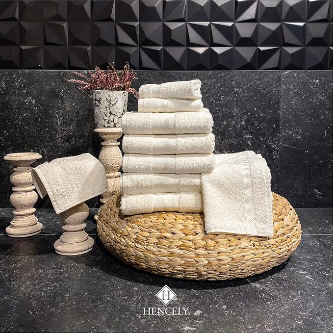 Hencely Premium Bath Towel Set of 4-28x58 Inches - Image 6