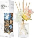Chloefu Lan Creamy Vanilla Reéd Diffuser, Milky Coconut, 6.7 oz Flower Diffuser by ChloefuLANScentedCandles