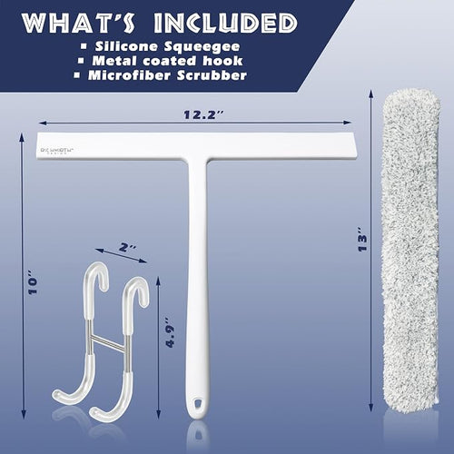 12 Inch Silicone Shower Squeegee - Image 2