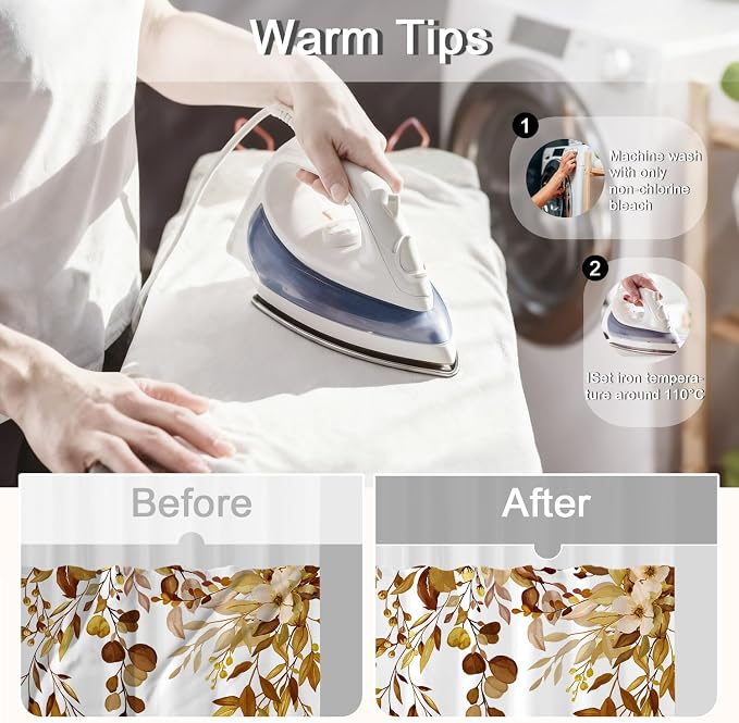 No Hook Shower Curtain and Liner Set, Bath Curtain Sets - Image 5