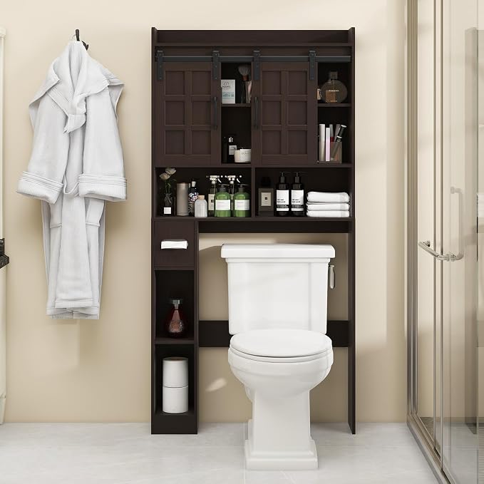 Over The Toilet Storage Cabinet, Farmhouse Storage Cabinet Over Toilet - Image 7