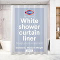 CLOROX Shower Curtain Liner, Premium Lightweight Flexible Waterproof 6g PEVA by MainstreamInternational