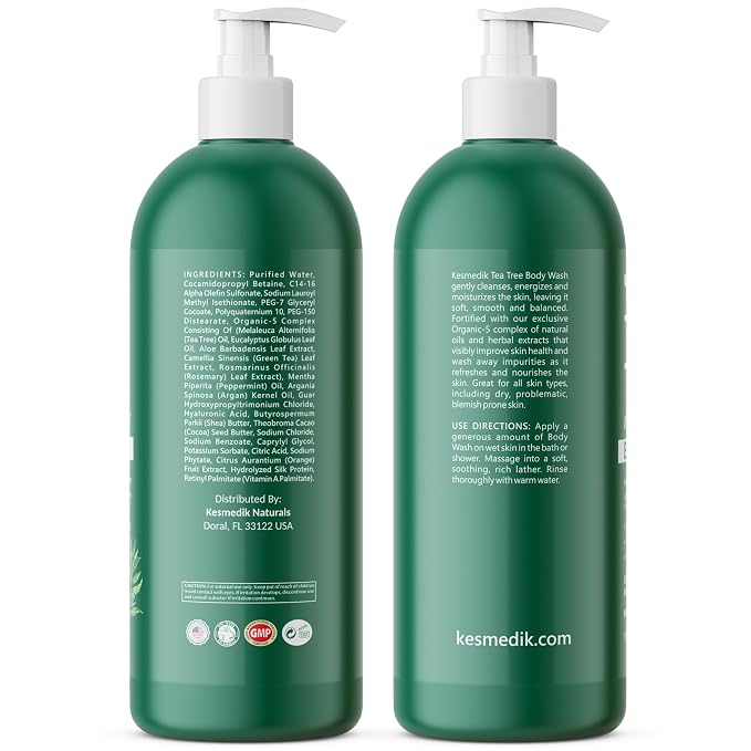 Tea Tree Body Wash MaxTherapy, Itchy Skin Relief, Tea Tree Oil Soap, Soothes - Image 7