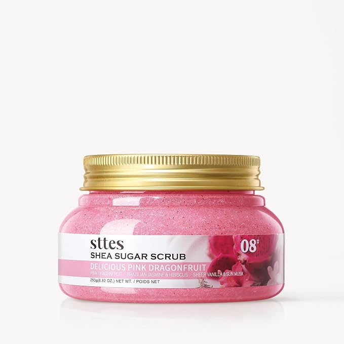 Sttes Shea Sugar Body Scrub 08 – Tropical Fruit Scent Shower Treatment 250g by SttesUS