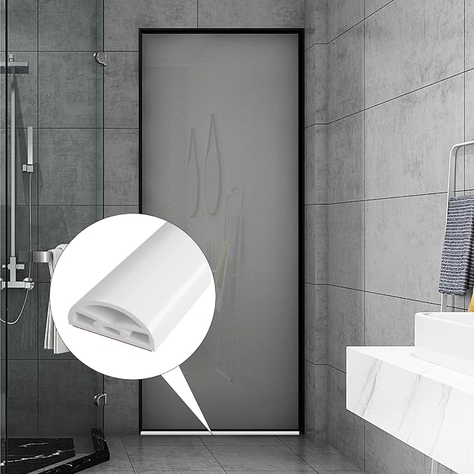 78” White Shower Threshold Water Dam Stopper - Image 7
