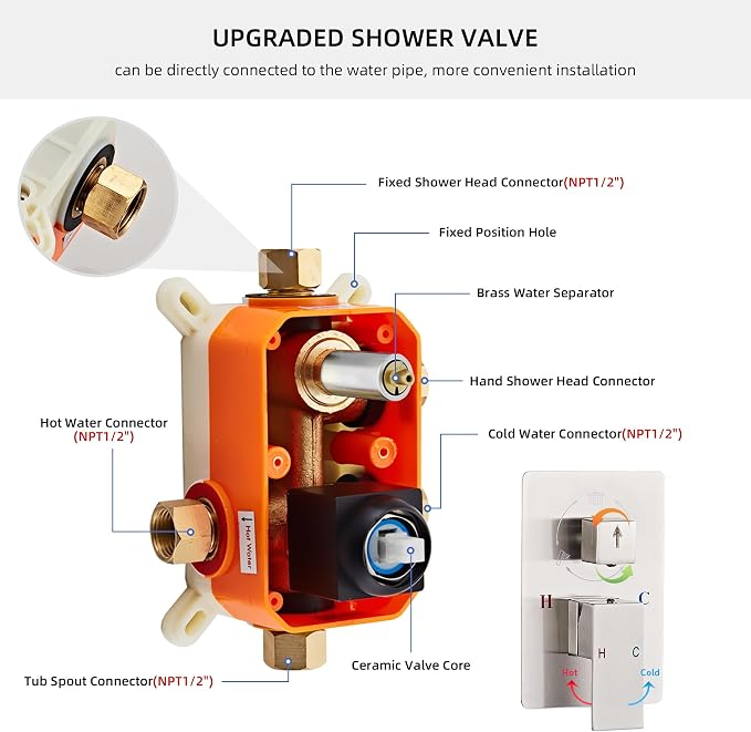 Shower Faucet Set Complete - Image 3