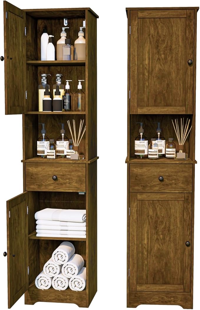 Tall Bathroom Cabinet, Storage Cabinet by Viaozutis