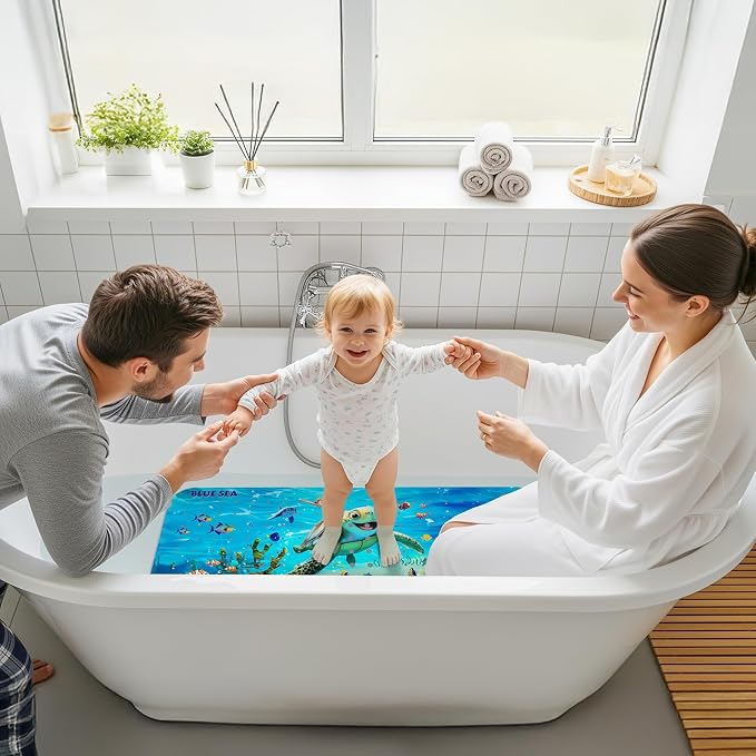 Upgrade Cartoon Baby Bath Mat Non Slip - Image 9