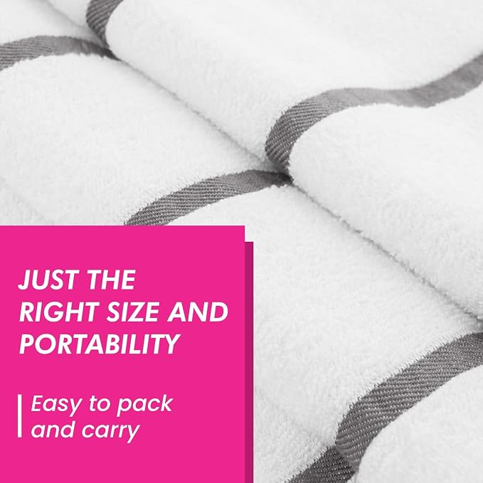 CASA COPENHAGEN Cabana Beach Towel Designed in Denmark Rough and Tough - Image 4
