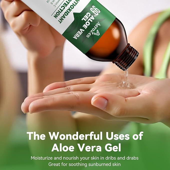 Aero Zen 99% Natural Aloe Vera Gel | Daily Hydration & After-Sun Relief | - Image 4