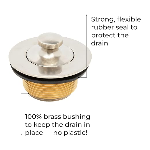 Dorence Lift and Turn Bathtub Tub Drain Assembly, Conversion Kit, Trim Waste - Image 2