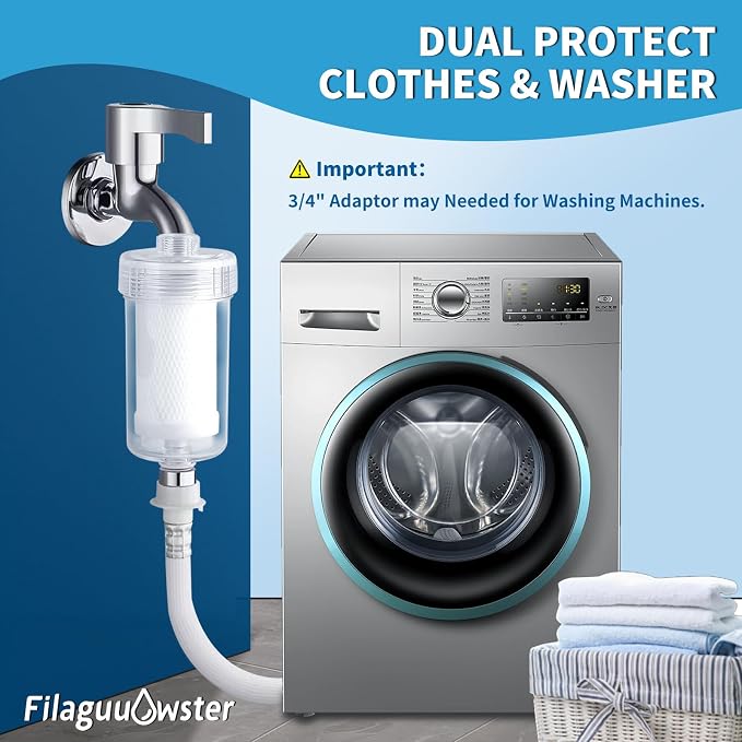 FA10 Washer Water Filter, 1 Micron, 99.5% Removal of Chlorine Odor, Carbon+PP - Image 3