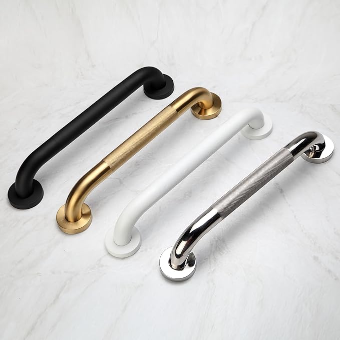 Shower Grab Bar, 2 Pack 32 Inch Black Bathroom Grab Bar, 1.25" Diameter 304 - Image 7