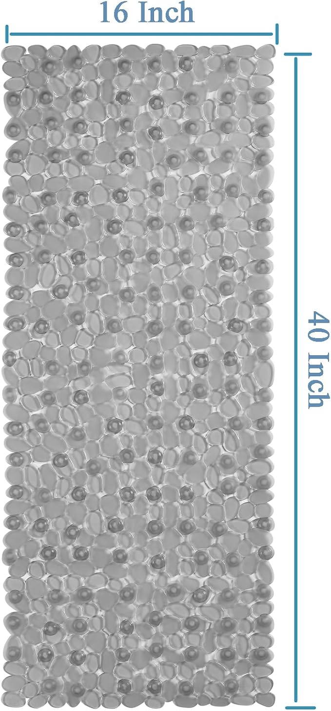 Bath Shower Mat Non Slip: Extra Large Pebble Bathtub mat - Image 2