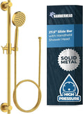 HammerHead Showers® Solid METAL 27.5 Inch Shower Slide Bar Set and Handheld by HammerHeadShowers