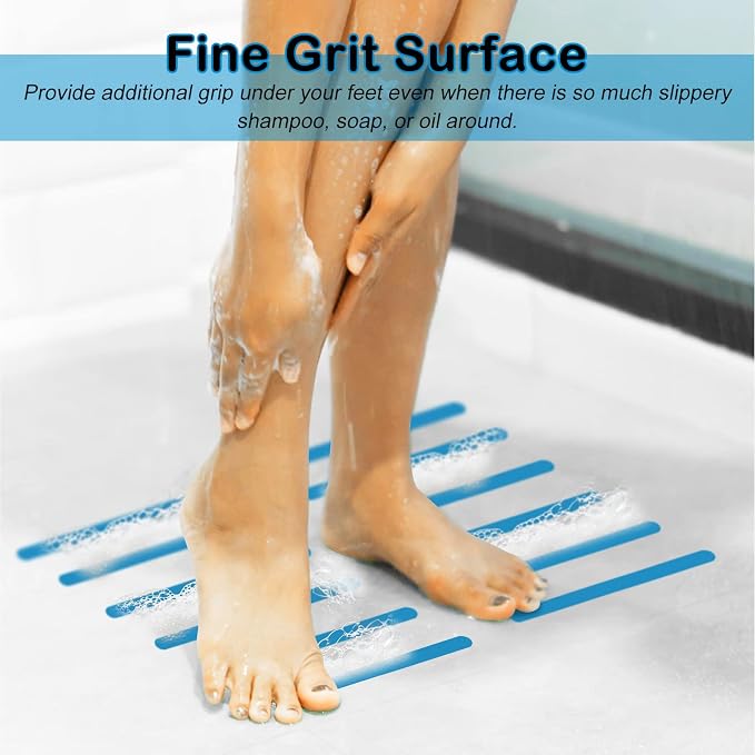 S&X Non Slip Bath Stickers, Gritty Textured Slip-Resistant Treads, 0.75-Inch by - Image 2