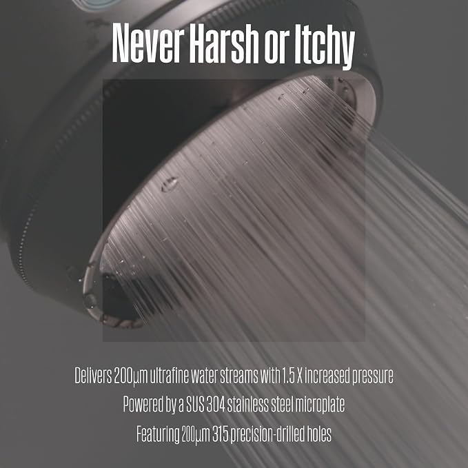 POSEION BT100 DG Filtered Shower Head – Handheld, High Pressure, Magnetized - Image 6