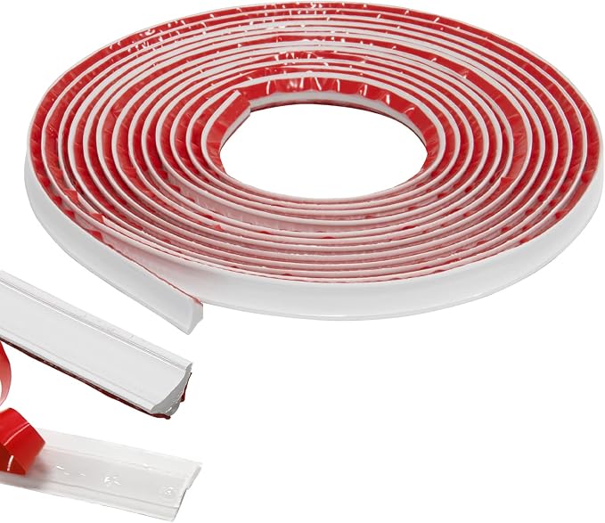 Flexible Trim Caulk Strip Wall Moulding Trim, 1/2 in x10 Ft Peel and Stick Trim by NeatiEase