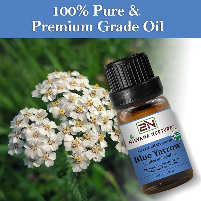 Blue Yarrow Essential Oil USDA Certified Organic, 100% Pure Natural Premium - Image 5