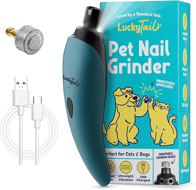 LUCKY TAIL Pet Nail Grinder for Dogs and Cats by LuckyTail