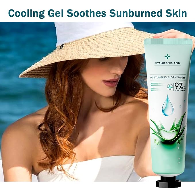 16PCS Aloe Vera Gel for Face and Body, Hydrating Aloe Vera Gel, Cooling - Image 7
