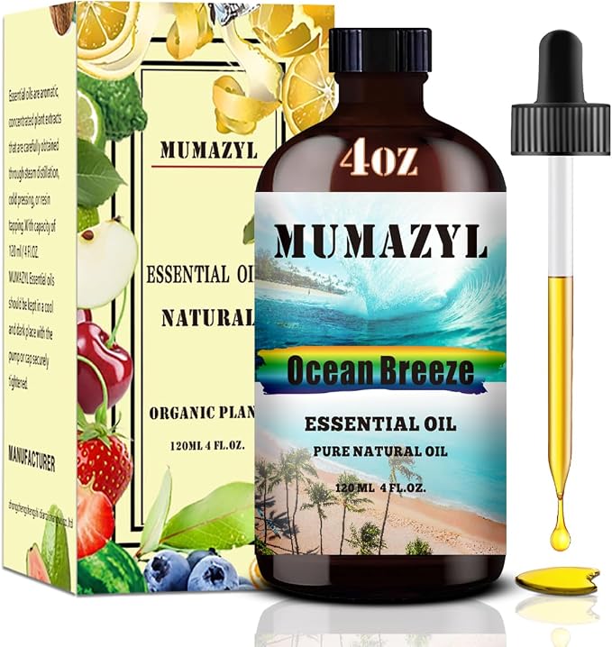 Ocean Breeze Essential Oil, Ocean Breeze Oil 4 Fl Oz 120ML by MUMAZYLESSENTIALOIL