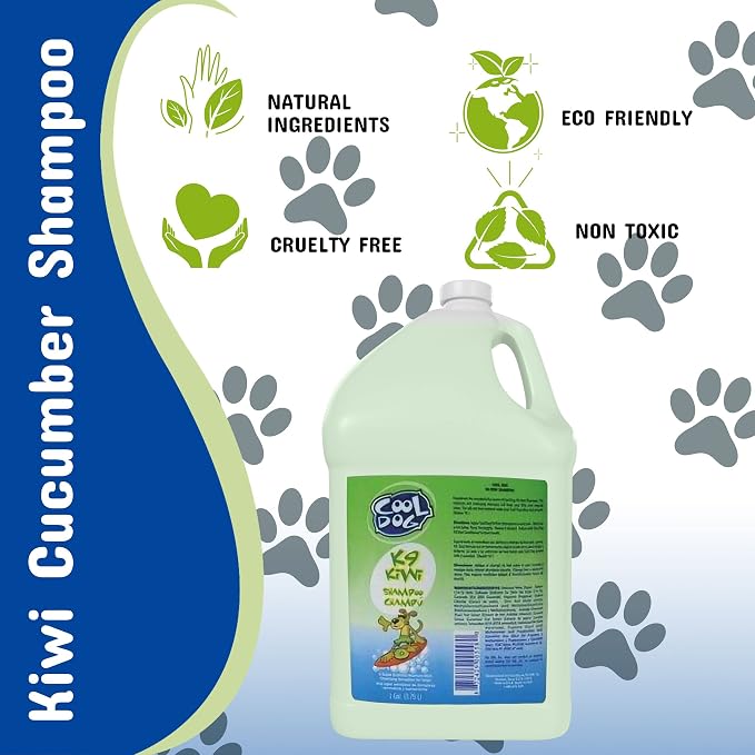 Pet Silk Cool Dog K-9 Kiwi Cucumber Shampoo, 128 Ounce - Image 6