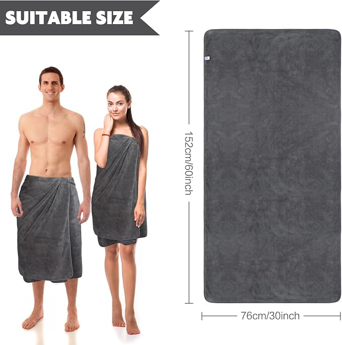 KinHwa Microfiber Bath Towels Large Bathroom Towel Absorbent Shower Towels Soft - Image 5