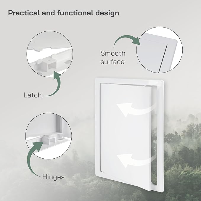 Vent Systems White ABS Plastic Access Panel 10 x 16 Inch - Image 3