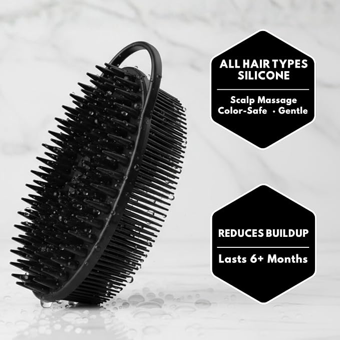 Scalp Massager Shampoo Brush Silicone - Image 5