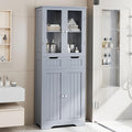 TOLEAD 67" Tall White Bathroom Cabinet Storage Cabinet, Freestanding Storage by TOLEAD