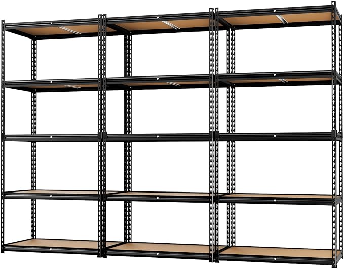 LEVELEVE 5-Tier Heavy Duty Storage Shelving Unit, 2000 lbs Capacity, Adjustable by Enjoyyourlife