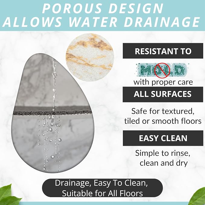 Enkosi Loofah Non-Slip Shower Mat - Image 4
