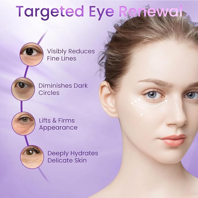 Retinol Under Eye Cream for Dark Circles & Puffiness – Anti-Aging Eye Cream for - Image 2