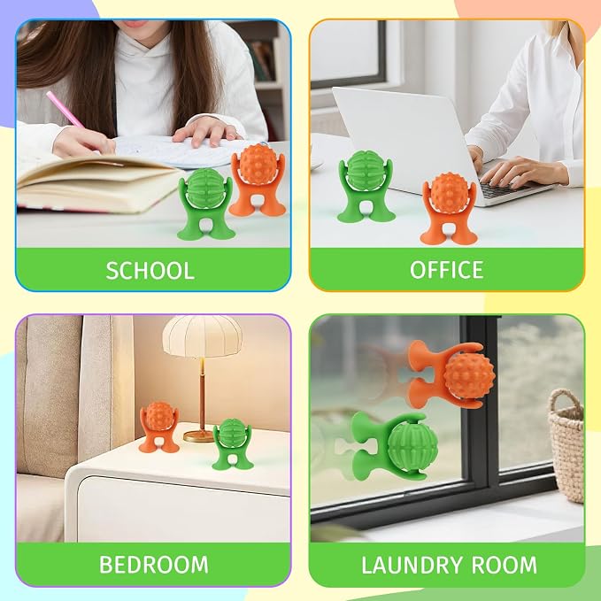 Sensory Suction Cup Spinner Toys, Textured Suction Cup Toys - Image 5